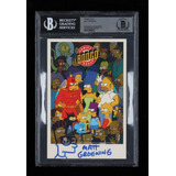 Los Simpsons Matt Groening Autografo Sketch Certificado Beck