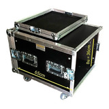 Case Rack 8u Profundidade Util 65cm Com Rodas