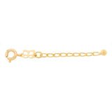 Extensor De Corrente Rommanel 5 Cm Banhado A Ouro 18k Cor Dourado