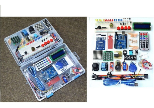 Kit Arduino Uno Starter Pro Con Caja Plastica