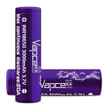 Bateria 18650 Vapcell Purple- 2 Unidades - Incluye Estuche