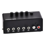 Mixer Genius Switching Box Conmutador De Audio 5 Puertos