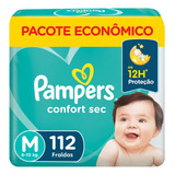 Fralda Pampers Confort Sec M 112 Unidades