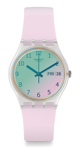 Reloj Swatch Ultrarose De Silicona Rosa Para Mujer Ss