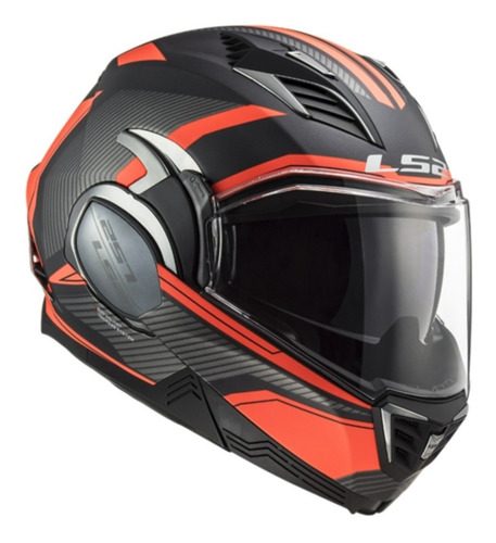 Casco Moto Rebatible Ls2 900 Valiant Ii Revo Titanium