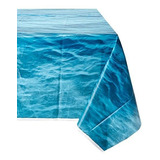 Cubierta De Mesa De Plástico Rectangular Océano Azul