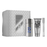 Set Perfume Ch 212 Men Nyc Edt 100ml +edt X10ml + After Gris