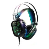 Auriculars Gamer Ps4 Con Microfono Pc Noga St-hydra Luces Color Negro Luz Verde