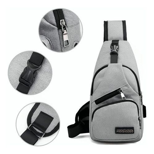 Bolsos Bandolera Mochila Casual Hombro Hombre Con Carga Usb