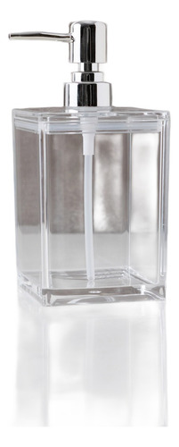 Dispenser De Jabón Clear Cuadrado 650ml