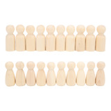 Peg Dolls, 20 Unidades De Pinzas De Madera De 55 Mm, Pequeña