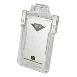 Identity Stronghold Secure Badge Holder Classic, Clear (idsh