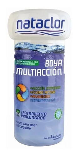 Boya Flotador Pileta Multiaccion Recargable Nataclor Piscina