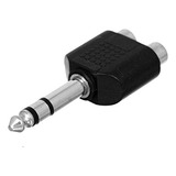 Adaptador Trs A Rca - Macho Estéreo 6.35mm A Hembra Rca (4