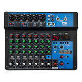 Mesa De Som 8 Canais 24 Efeitos Usb Bt Mxt Mx-8t Igreja