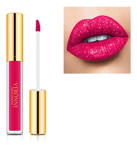 Diamond Pearlescent Copa Antiadherente Labios Esmalte Labios