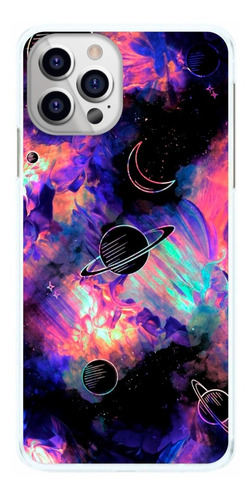 Capinha Universo Escuro Planetas Lua Capa De Celular