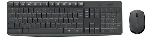 Kit Teclado E Mouse Sem Fio Mk235 Com Conexão Usb Com Ç