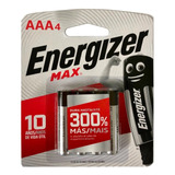 Pila Aaa Alcalina Energizer Max Blister X 40 Unidades E92