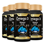 Kit 4x Omega 3 Importado Eua Concentrado 60caps 1450mg