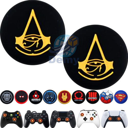 2 Gomas Joystick Marvel Thumb Grip Ps4 Ps3 Xbox Ps2 (1 Par) 