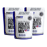 3x Whey Protein Isolado Isolate Mix Refil 900g - Profit Labs