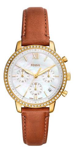 Relógio Fossil Feminino Neutra Dourado - Es5278/0dn