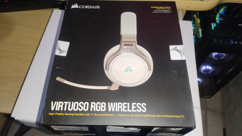 Headset Corsair Virtuoso Gamer Rgb 7.1 Wi-fi Ps4 Ps5