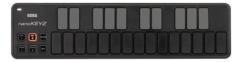 Controlador Korg Nanokey2 Slimline Usb Keyboard Color Negro