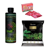 Combo Aquario Plantado Co2 Substrato Fertilizante Pro 250ml