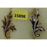 15898 Antigo Par De Distintivos De Gola Intendência Metal