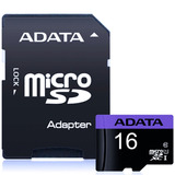 Memoria Micro Sd 16gb Adata Clase10 Full Hd Ausdh16guicl1 /v