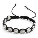 Manilla Pulsera Brazalete Medalla San Benito Hombre Y Mujer