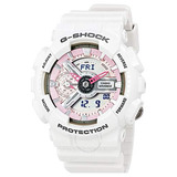 Cuarzo De Resina Blanca Con Esfera Rosa Y Gris Casio G-shock