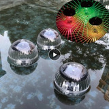 3pcs Piscina Flutuante Luz Solar, Mudança De Cor Rgb