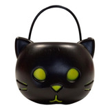 Mini Balde Caramelera Halloween Gato Negro Gatito X 1 Uni