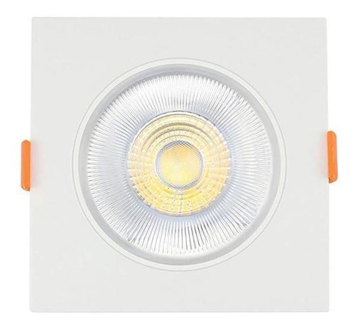 Spot Led De Embutir Direcionável Quadrado 5w 3000k Branco 110v/220v