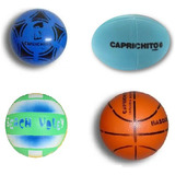 Combo Pelotas Infantiles Goma Futbol/ Voley/ Basquet Y Rugby