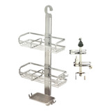 Rack Aluminio Regadera Organizador Ducha Baño 71 Cm De Alto 