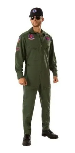 Disfraz Y Gorra De Top Gun 80's Tom Cruise 80s Piloto Aviador Avion Para Adultos Hombres Envio Gratis | Meses sin interés
