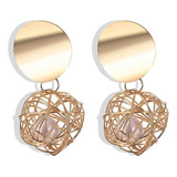 Pendientes Aros Mujer Perla Elegante Amor Joyas Joyeria