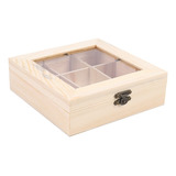 Bolsa De Té De Madera Organizador De Joyas Caja De Almacenam