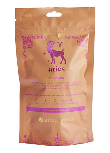 Té Negro Aries Astrology Doypack | 57 Gr. Adagio