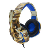 Headset Gamer Camuflado Com Led Barato Para Jogos Computador