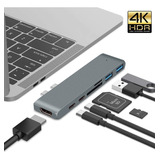 Adaptador Hdmi 4k Hub Usb-c 3.1 Para Macbook Pro Air M1 2021