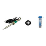 Kit Ferro Solda Sc60 50w 127v Hikari Plus + Solda Cobix 1mm