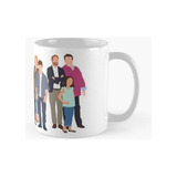 Taza Dibujo De Elenco Familiar Moderno Calidad Premium