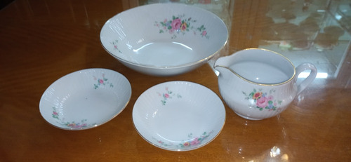 Antigua Vajilla Ensaladera Salsera 4pzs Porcelana Tsuji N493