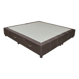 Base Para Cama Modelo Plus Cajones Matrimonial Tela