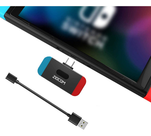 Adaptador Bluetooth Ziocom Para Nintendo Switch Lite Usb C